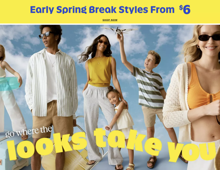 Old Navy Early Spring Break Shop!